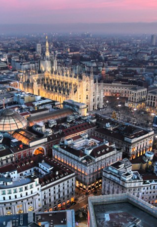 Panoramica Milano Tramonto