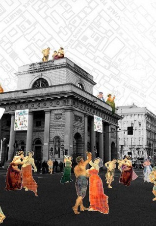 an artist representation of porta Venezia gates