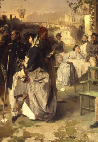 Domenico Induno, Il Bollettino del giorno 14 luglio 1859 che annunziava la pace a Villafranca